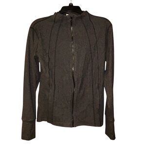 Fornia Womens Black‎ Track Jacket Zip-Up Active Jacket Size Medium Sporty